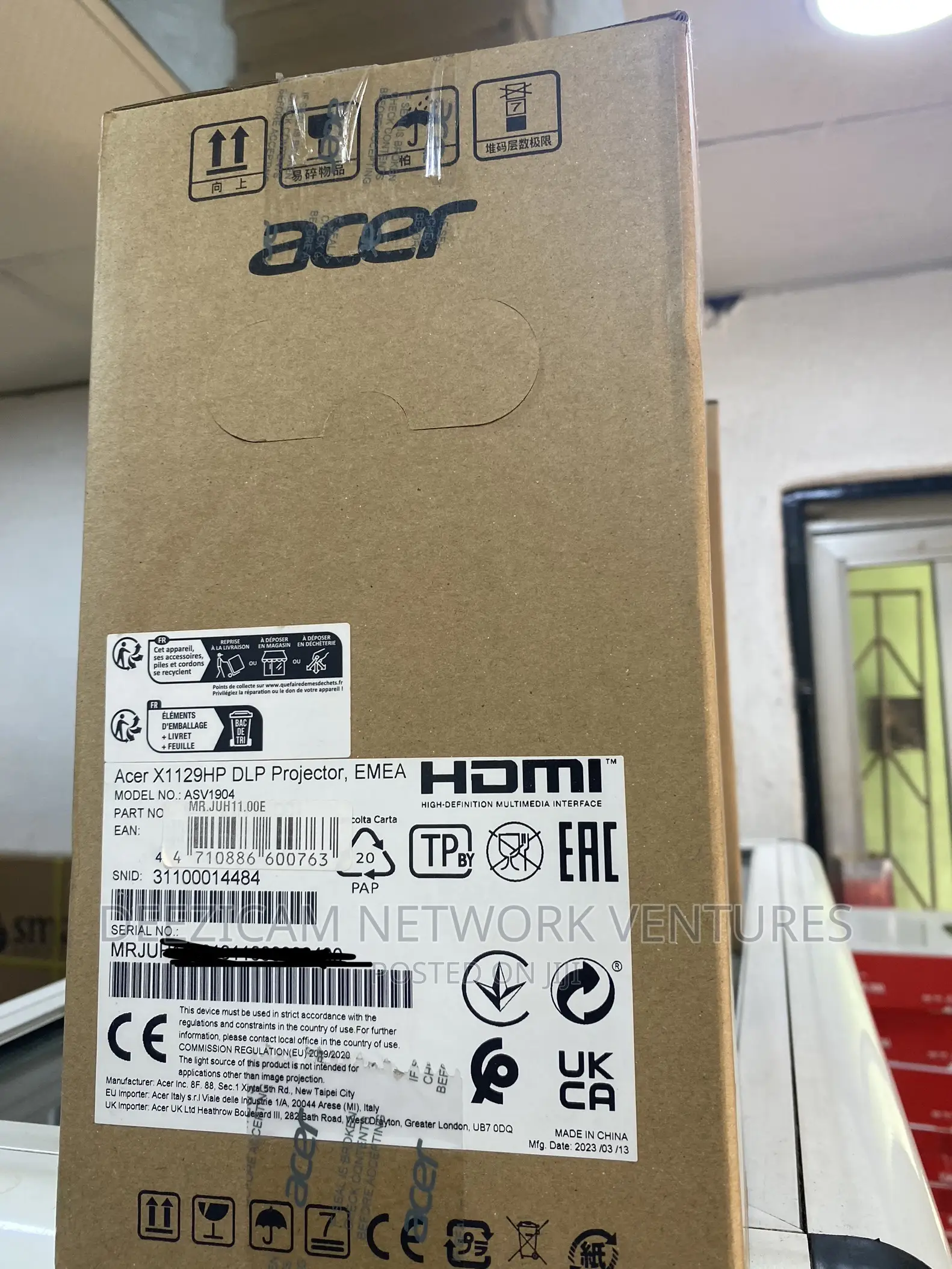 Acer X1129HP - 4500 Lumens Dip Optional Projector .