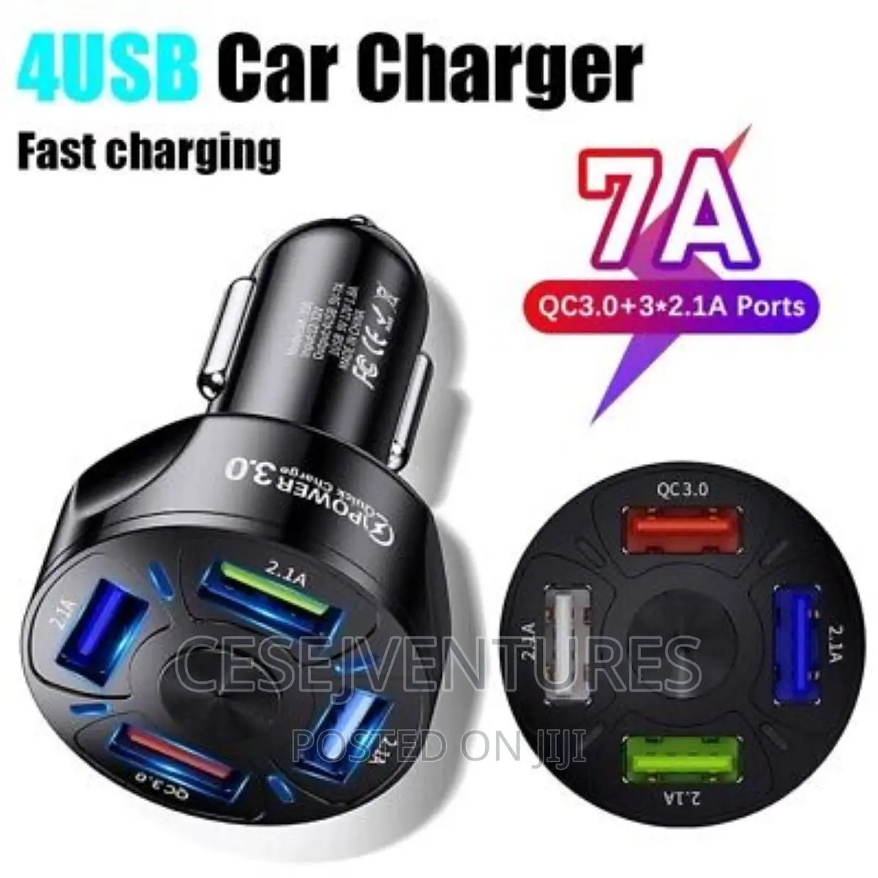 USB Ports Car Charger Adapter