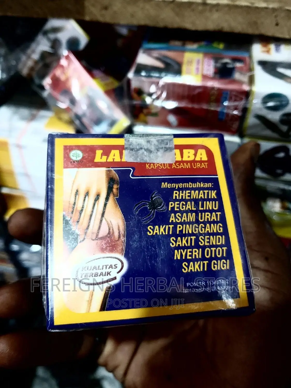 Laba Laba Cure for Rheumatism, Arthritis and Back Pain
