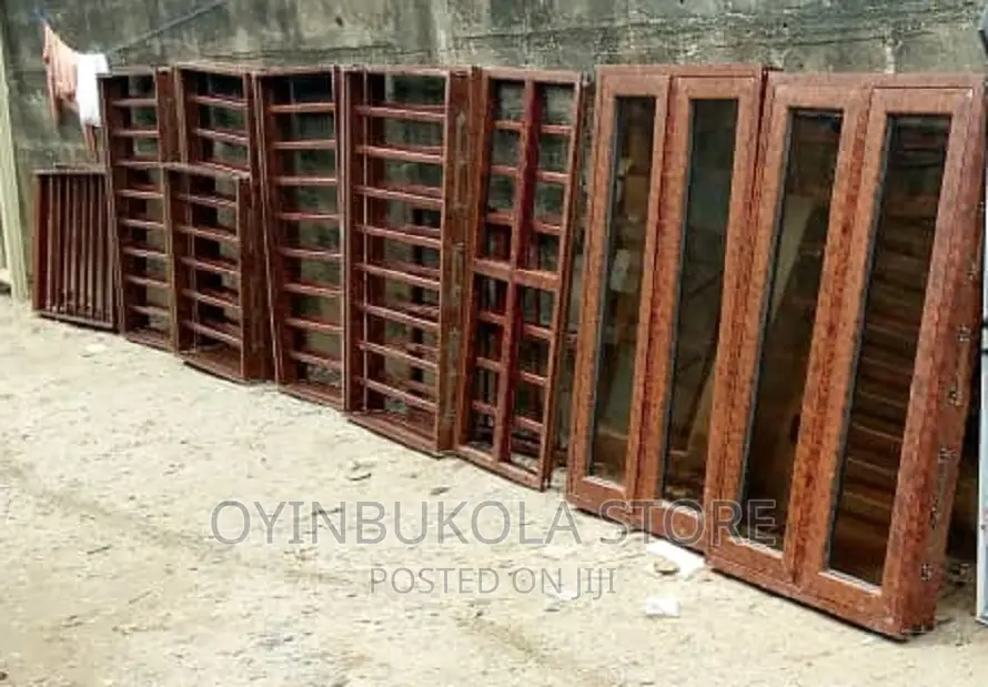 Brown Burglar Tinted Window Casement