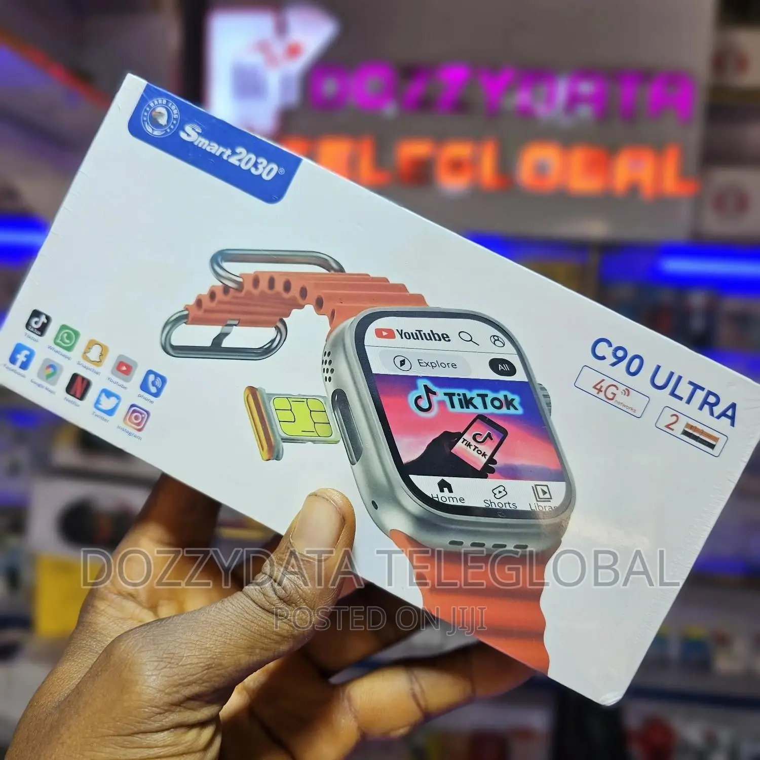 C90 Ultra 4g Smart Watch With Sim Card Like Phone