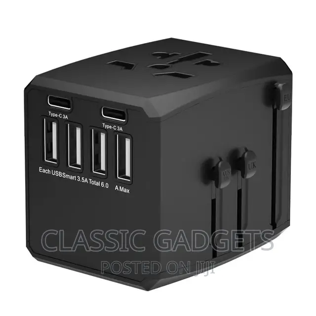 All in One Worldwide Universal Travel Adapter With USB Ports