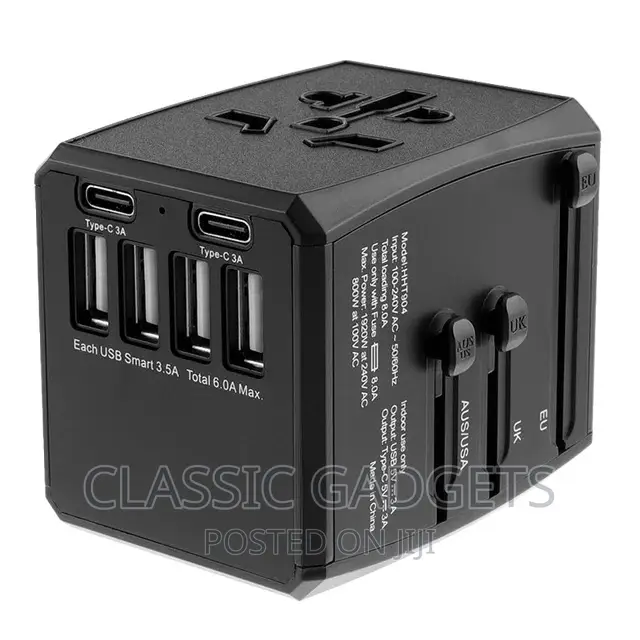 All in One Worldwide Universal Travel Adapter With USB Ports