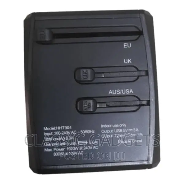 All in One Worldwide Universal Travel Adapter With USB Ports