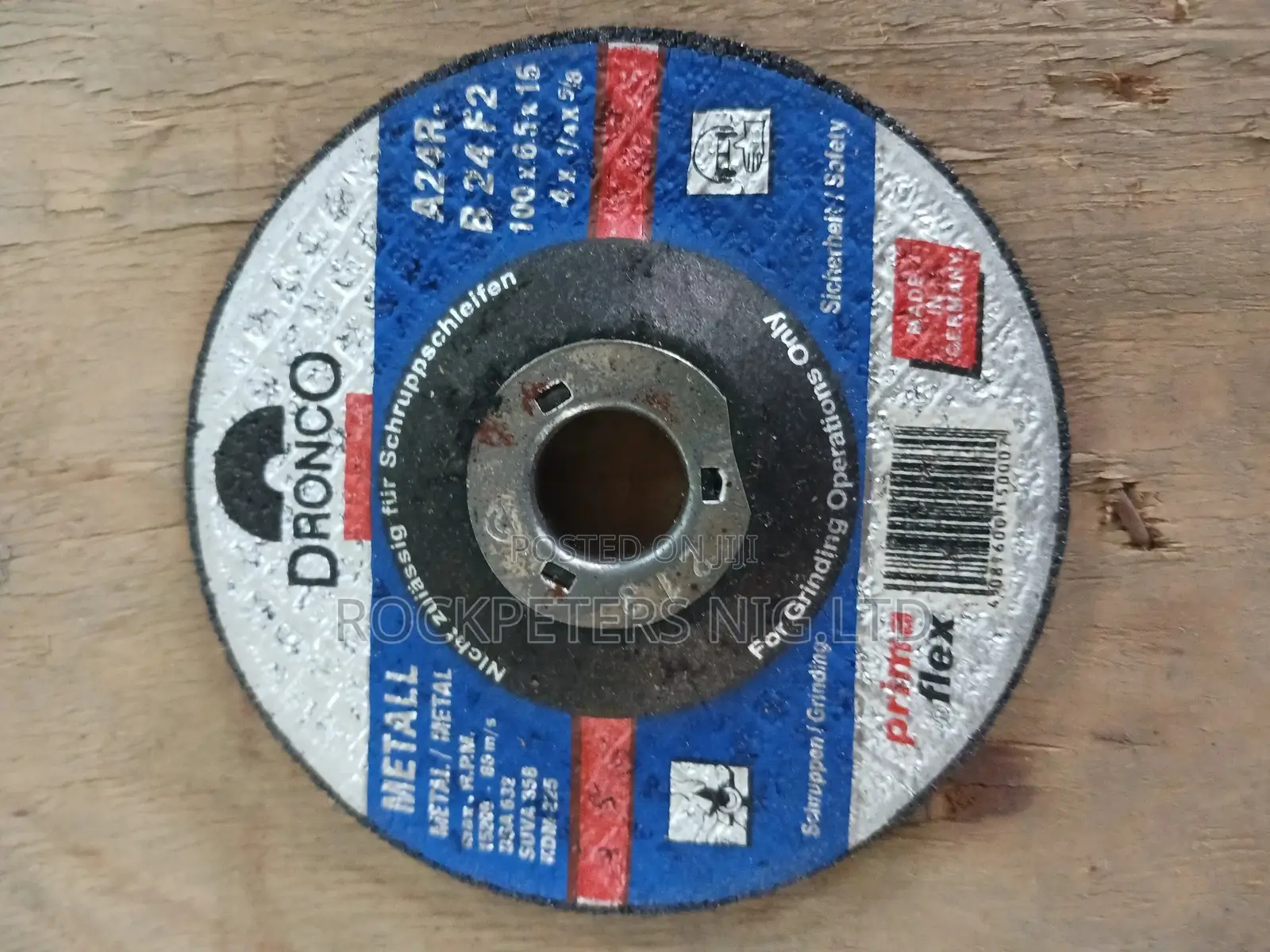 Dronco 100 X 6.5 X 16mm 4" Metal Grinding Disc