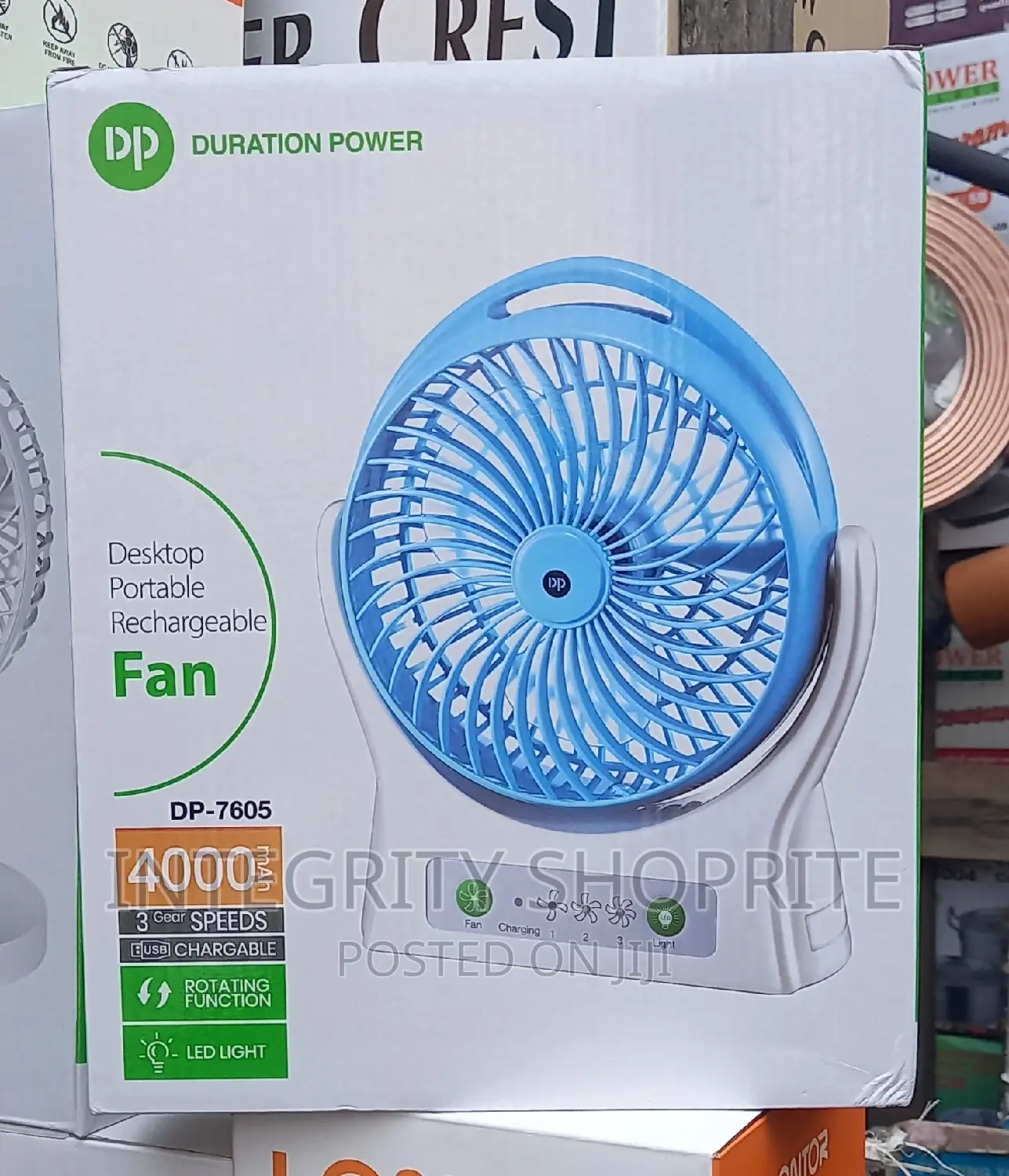 DP Rechargeable Desktop Fan