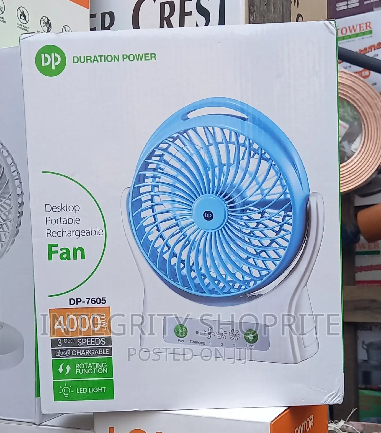 DP Rechargeable Desktop Fan