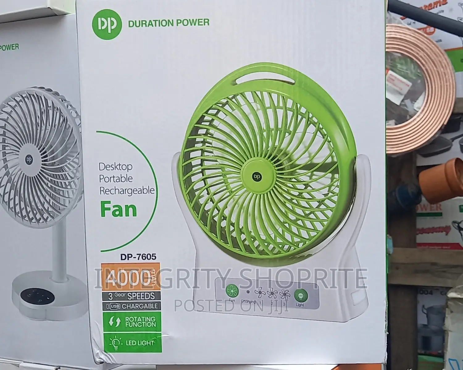 DP Rechargeable Desktop Fan