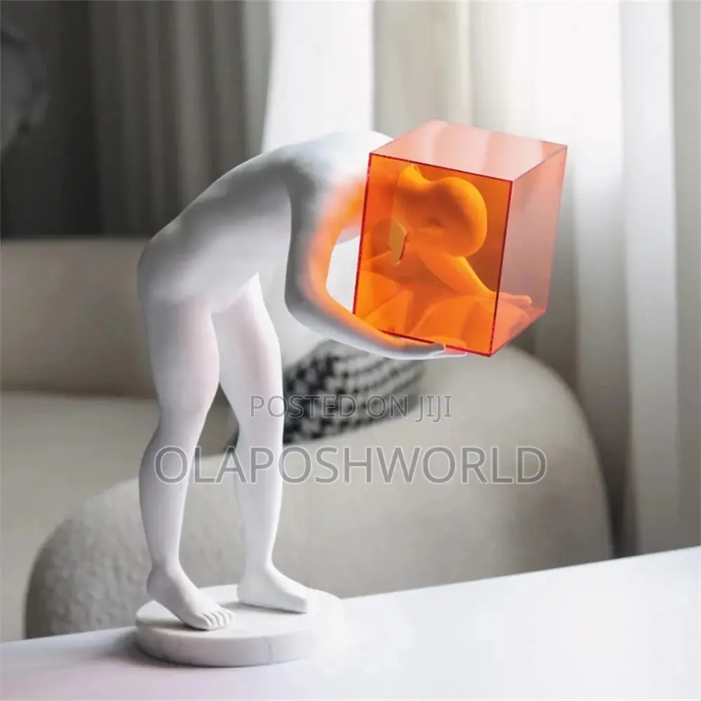 Tv/Console Decorative Figurine Accessories - Man in a Box