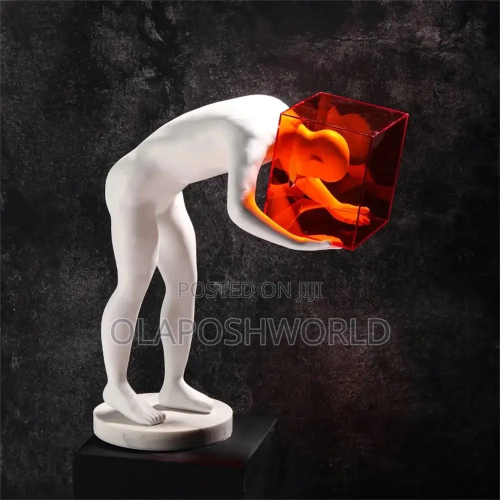Tv/Console Decorative Figurine Accessories - Man in a Box