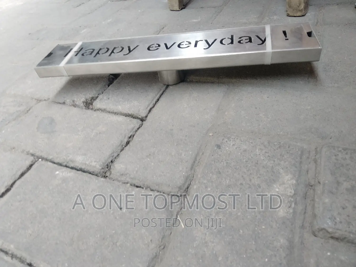 Stainless 40cm Floor Drain (Happy Every Day)