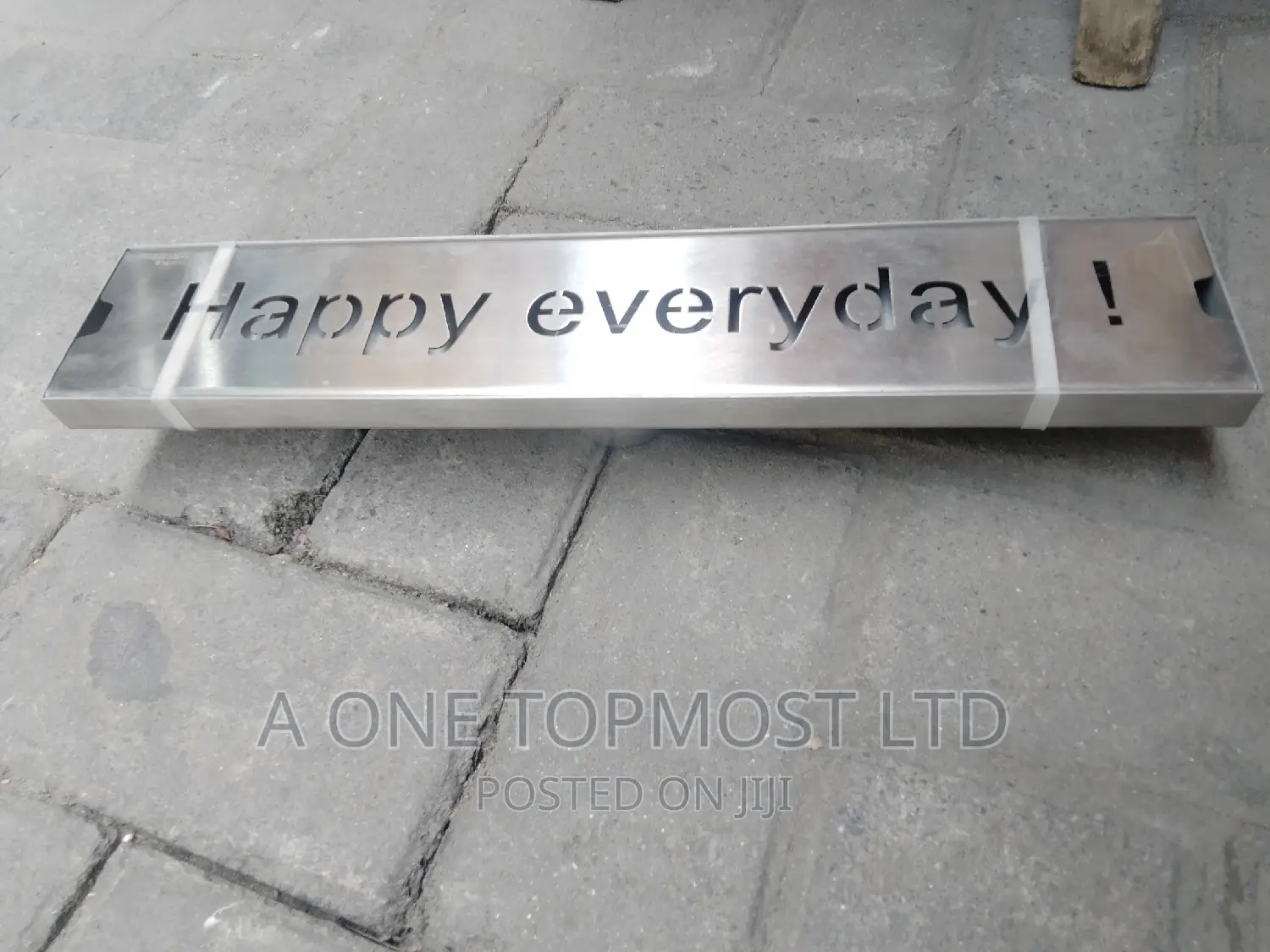 Stainless 40cm Floor Drain (Happy Every Day)