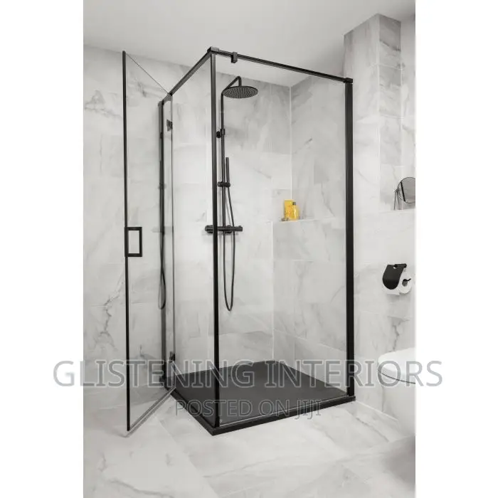 Shower Enclosure With Slate Tray