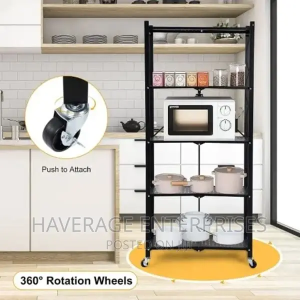 Heavy Duty Foldable Metal Rack - 5-Tier