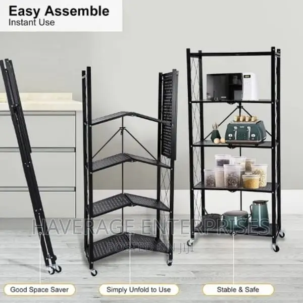 Heavy Duty Foldable Metal Rack - 5-Tier