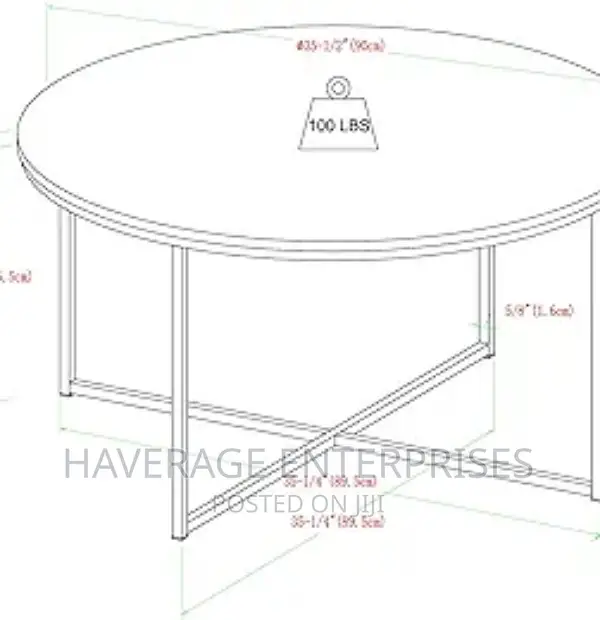 Marble Cora Round Coffee Table With X-Base,