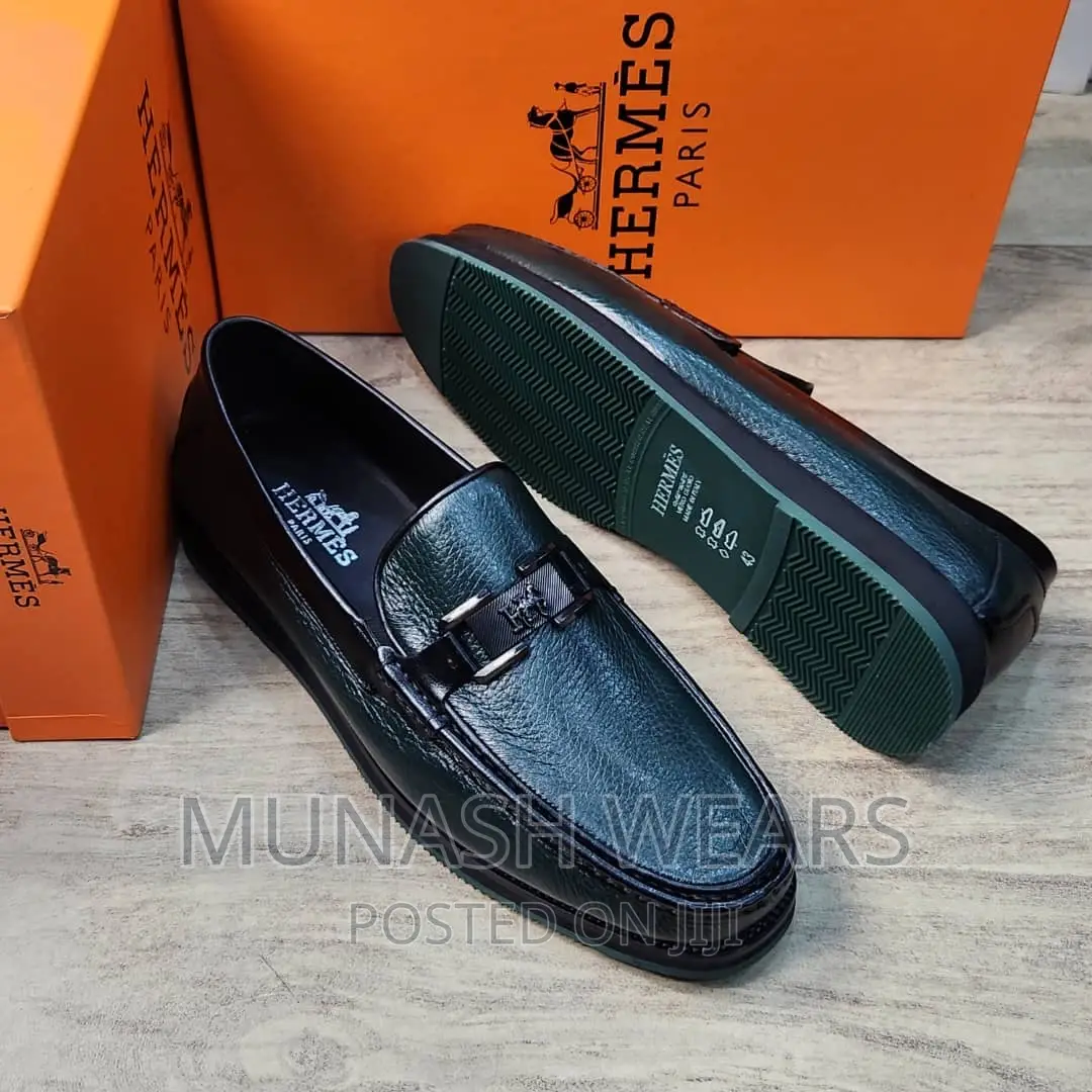 Luxury Hermes Italian Leather Shoe