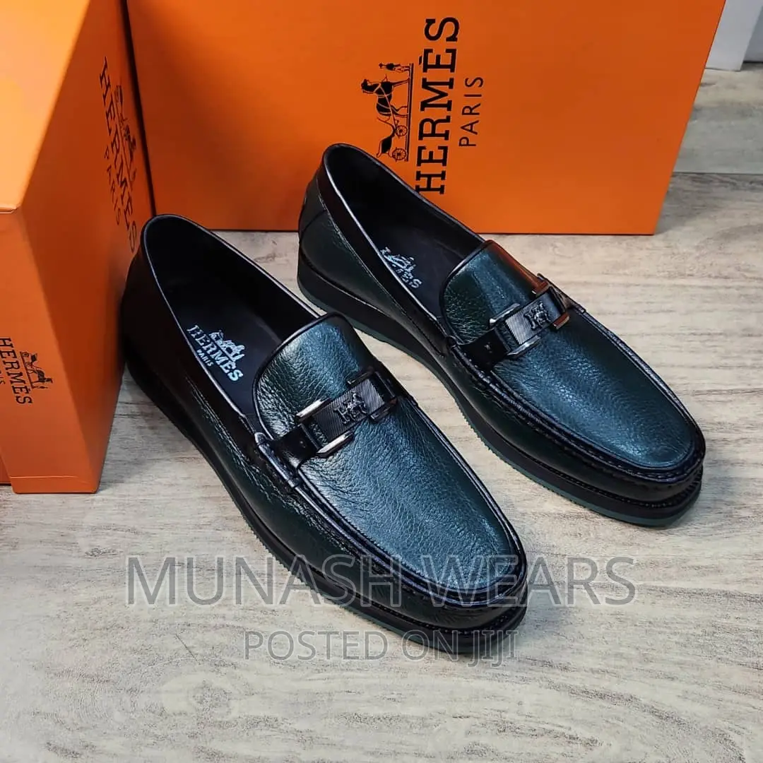 Luxury Hermes Italian Leather Shoe