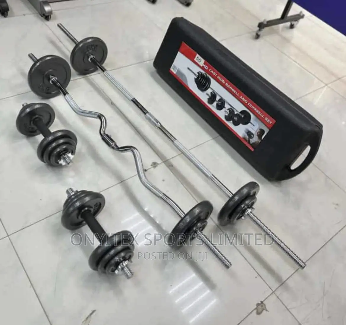 50kg Chrome Dumbbell Set