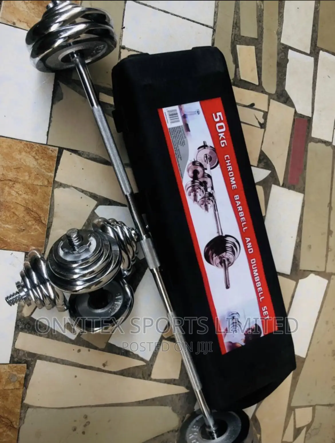 50kg Chrome Dumbbell Set