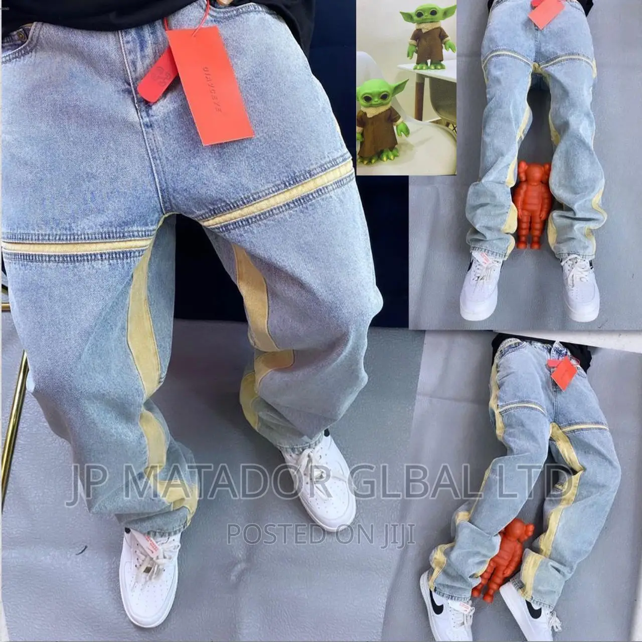 Denim Quality Baggy Straight Stock Jeans Trouser