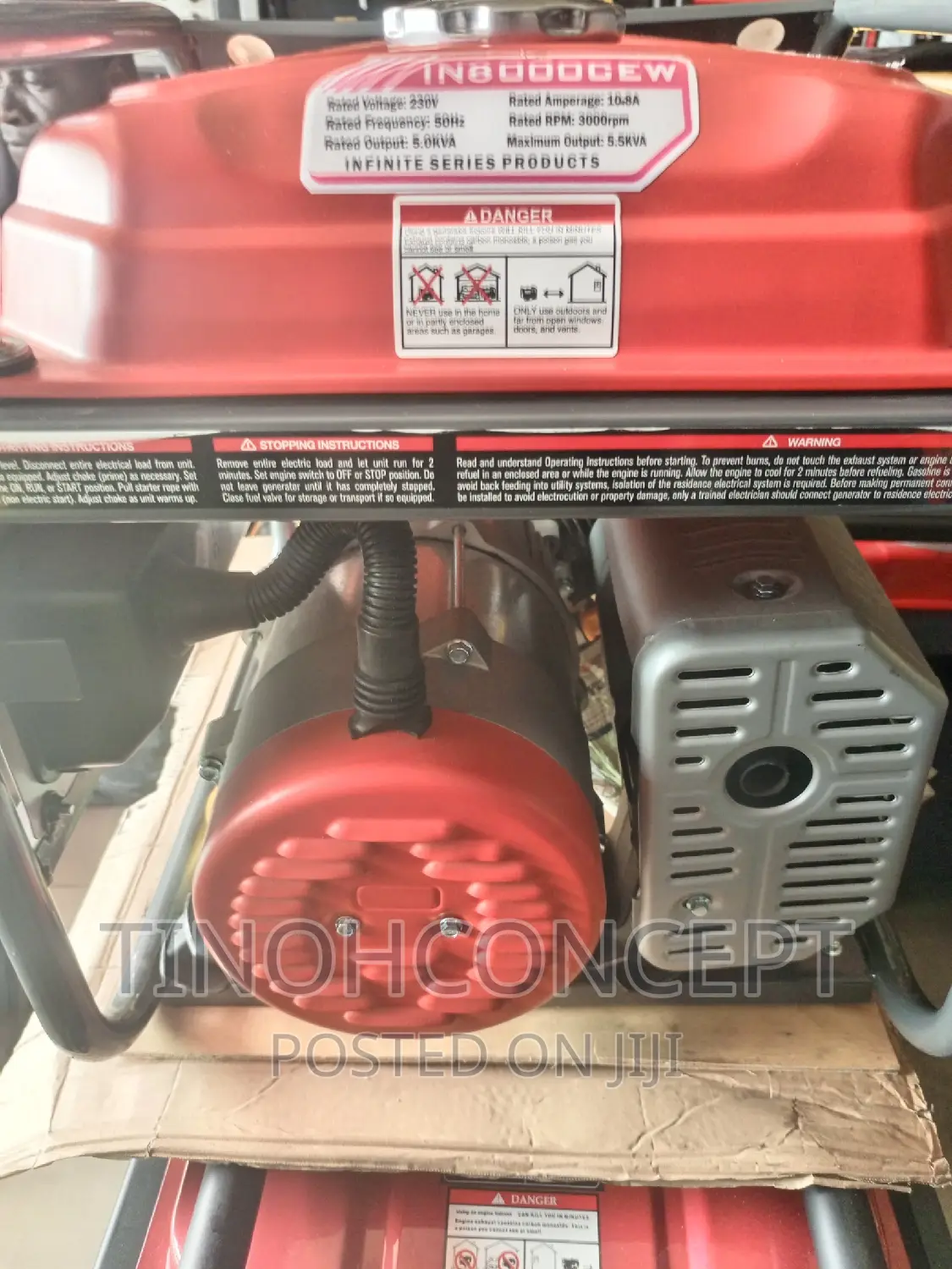 Ipower Generator 5.5 KVA IN8000C