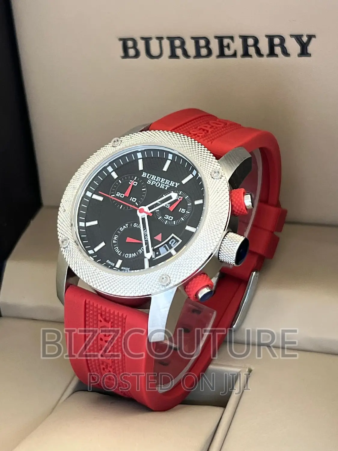 Original Burberry Rubber Strap Watch Available in Store