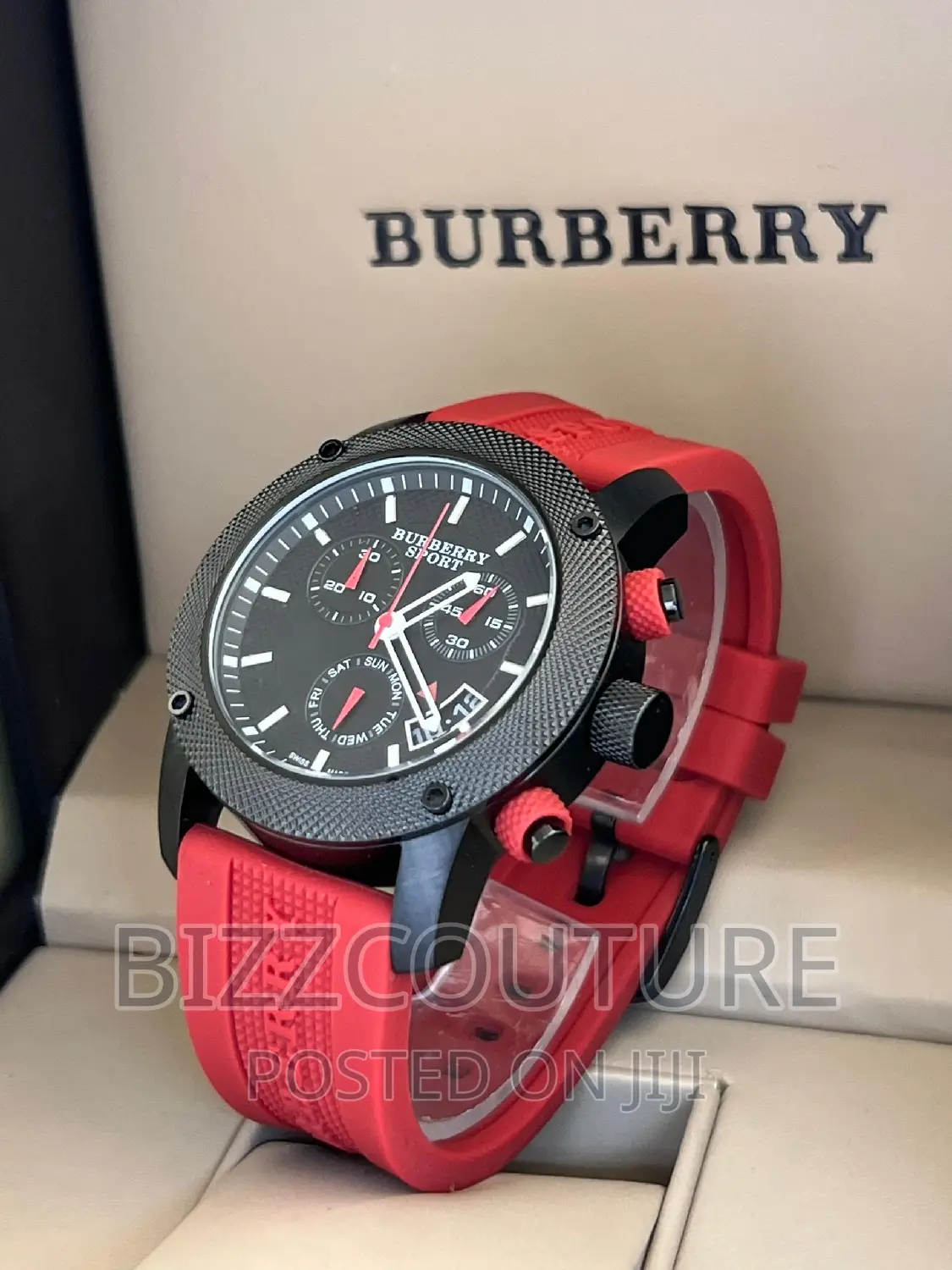 Original Burberry Rubber Strap Watch Available in Store