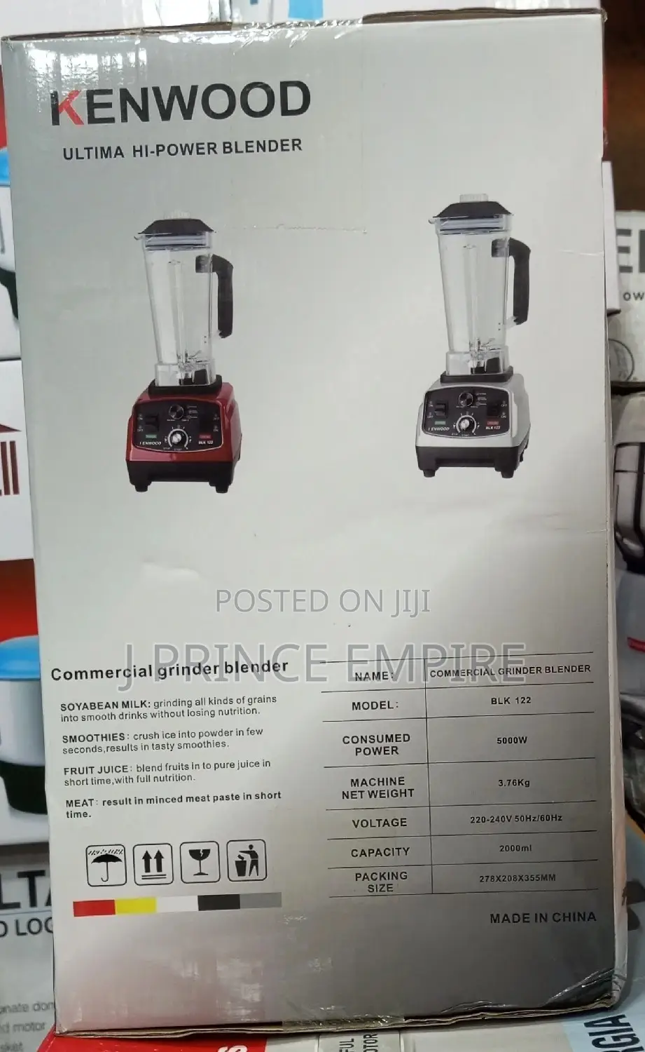 Most Powerful Kenwood Commercial Blender 5000watta