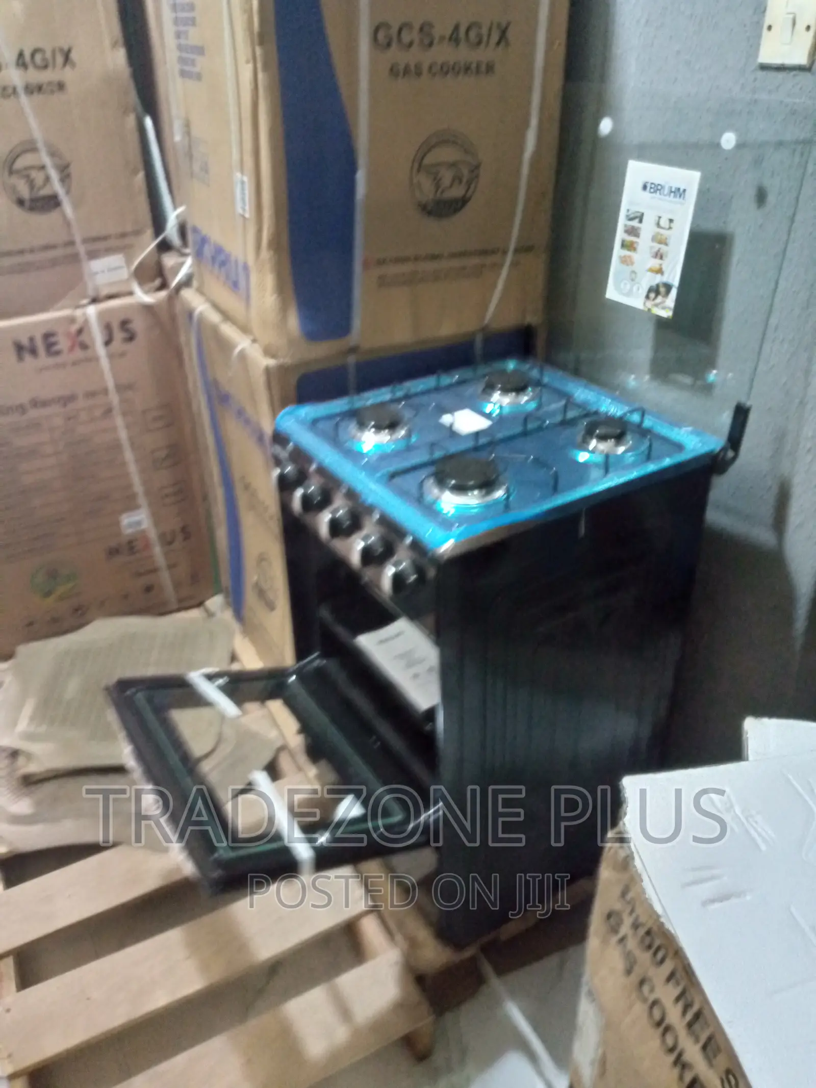 Quality Bruhm 4 Burner Gas Cooker-bgc-55440ib