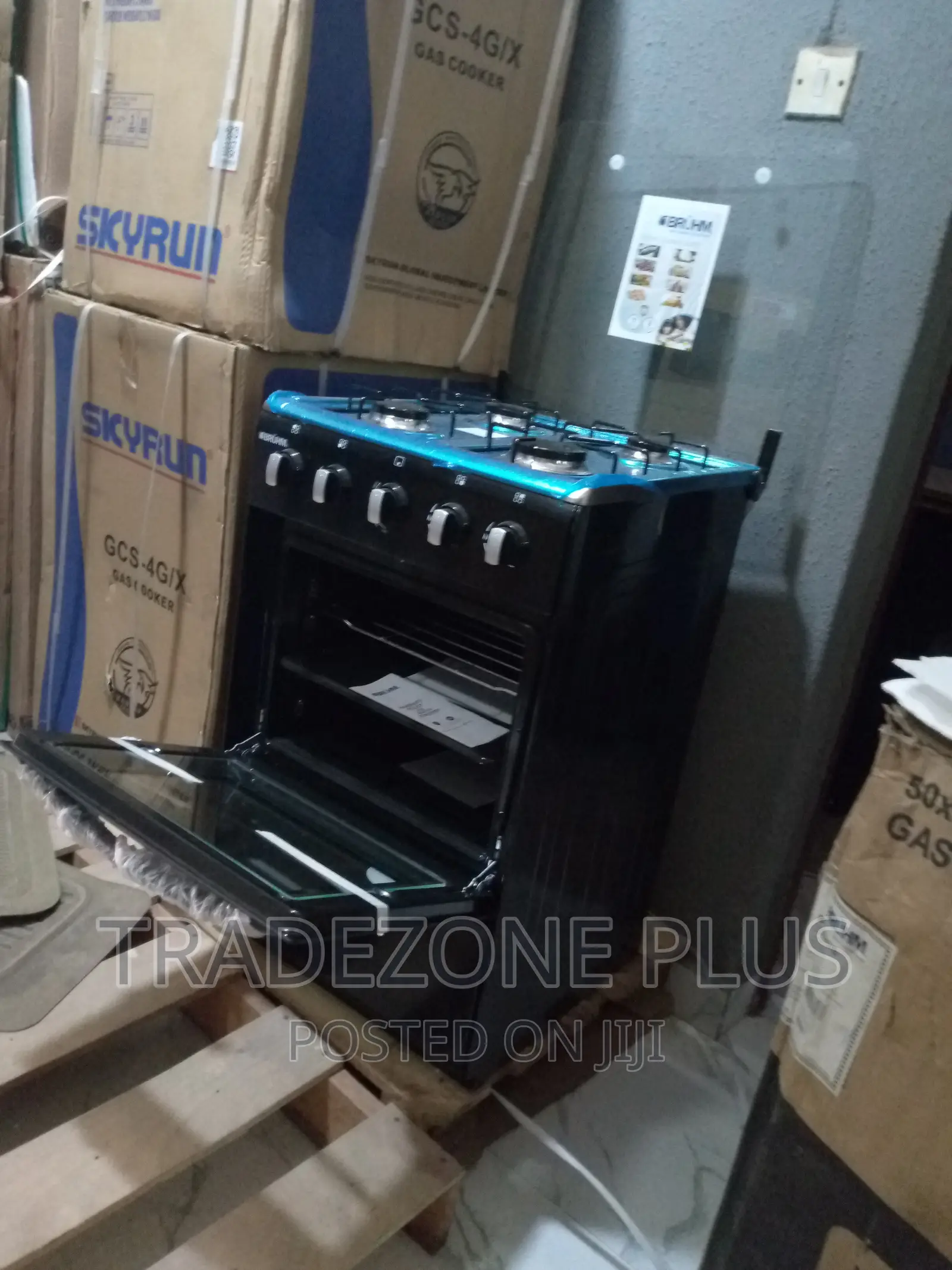 Quality Bruhm 4 Gas Burner Gas Cooker-BGC-5540i