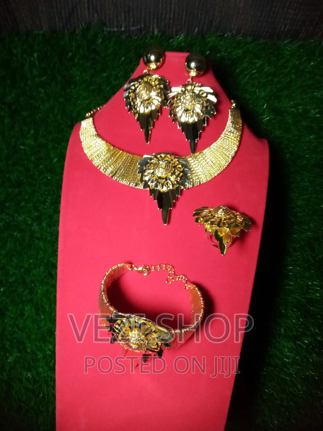 Gold Plated 4 Piece Necklace Set