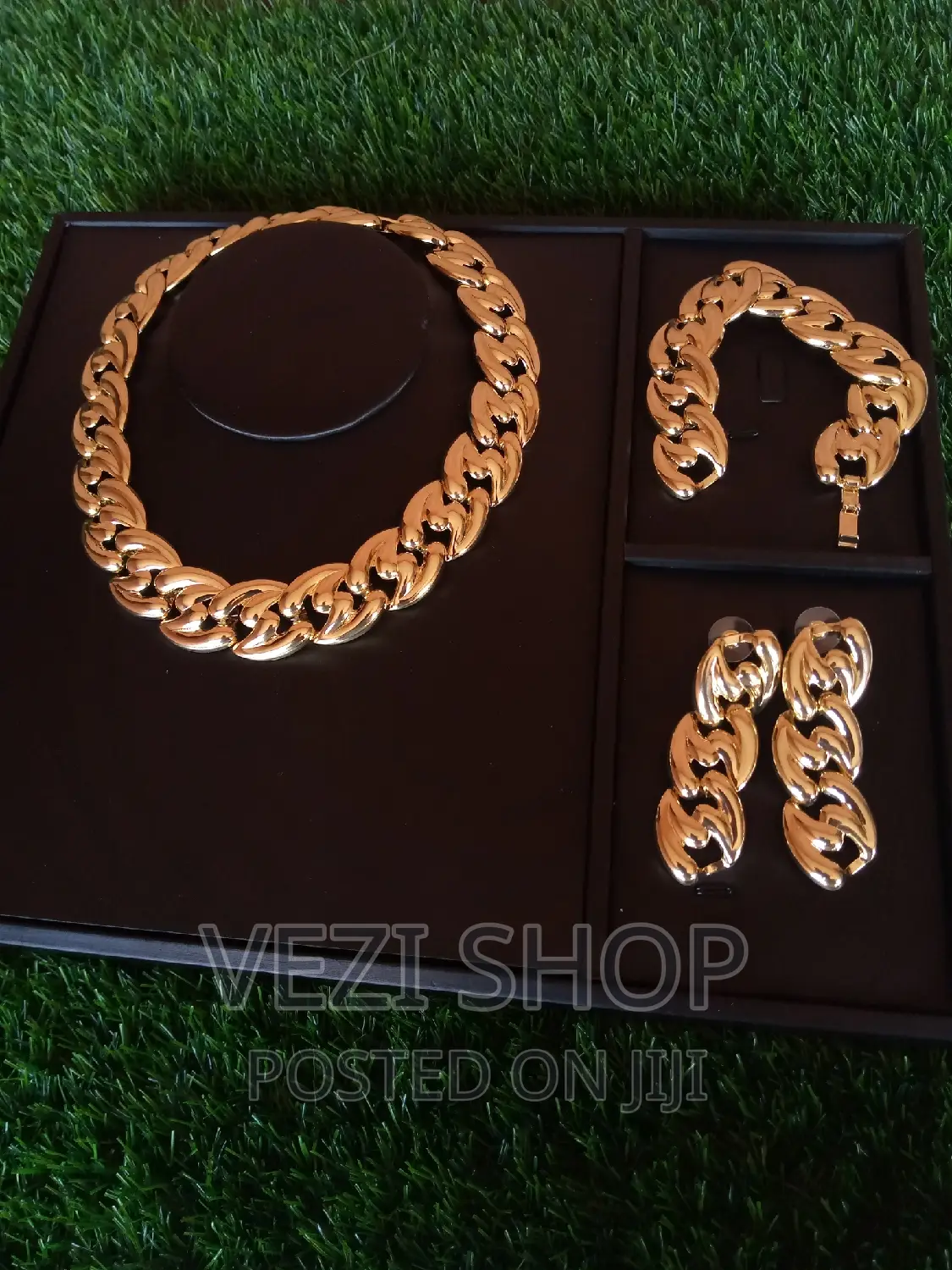 Chunky Gold Plated 3 Piece Set