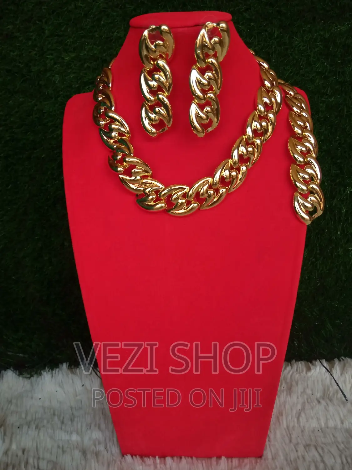 Chunky Gold Plated 3 Piece Set