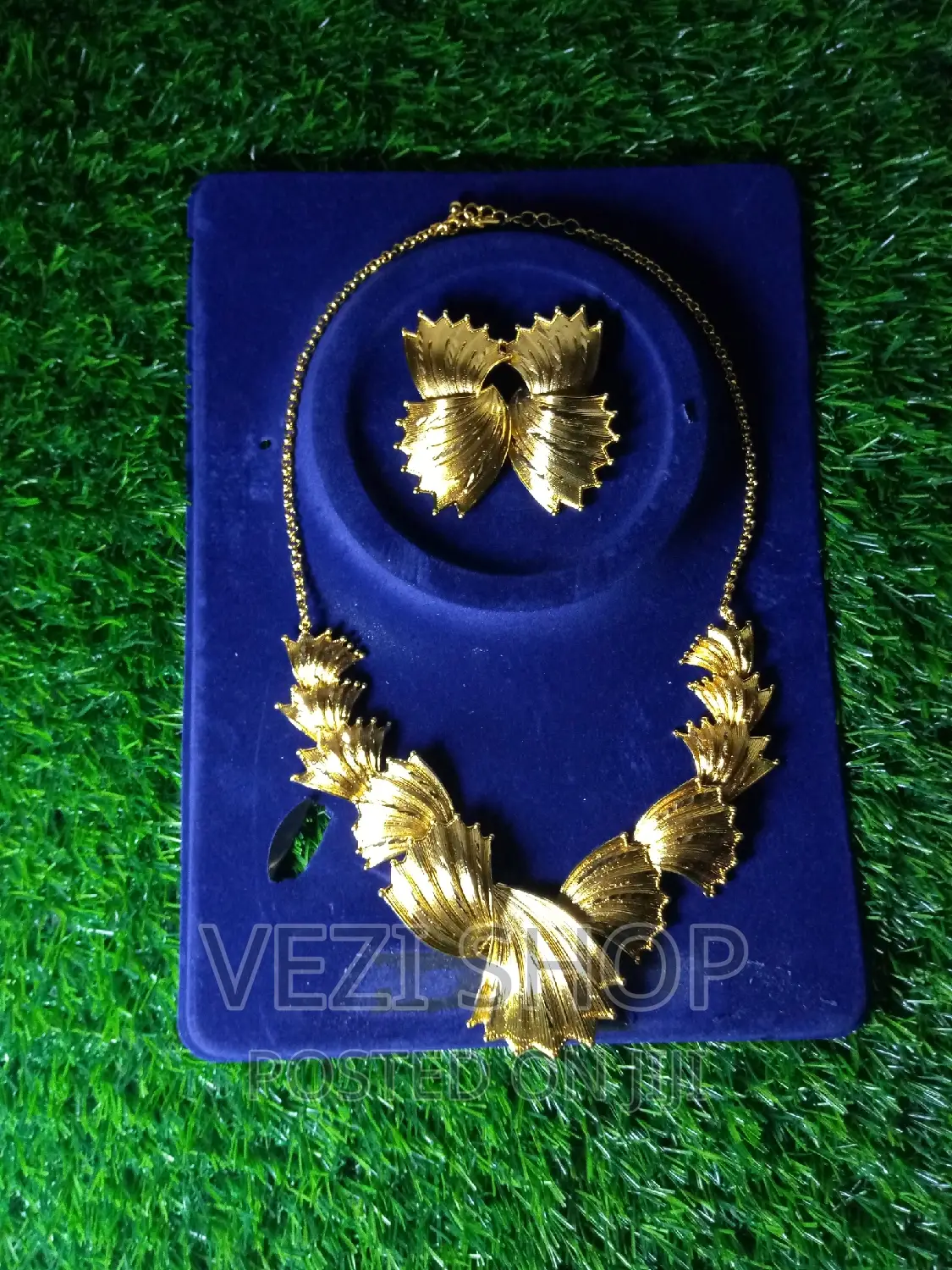 Gold Plated 2 Piece Necklace Set