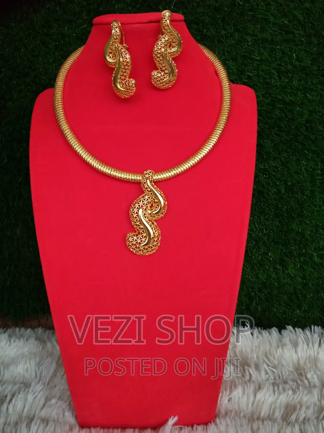 Gold Plated 2 Piece Necklace Set