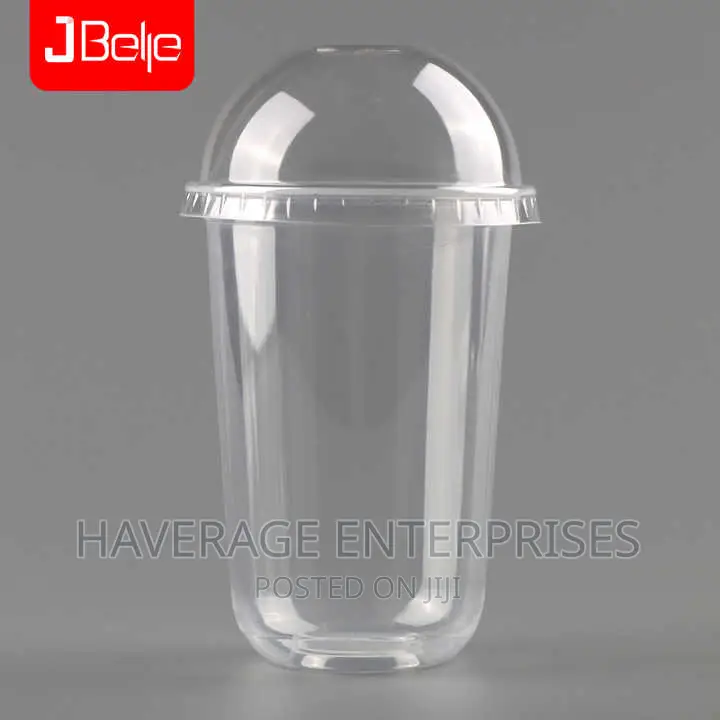 500ml U Shape Plastic Drinking Cup Disposable 300pcs 16oz
