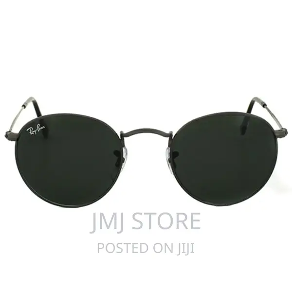 Ray Ban Round Metal Sunglasses - Rb3447 - Black