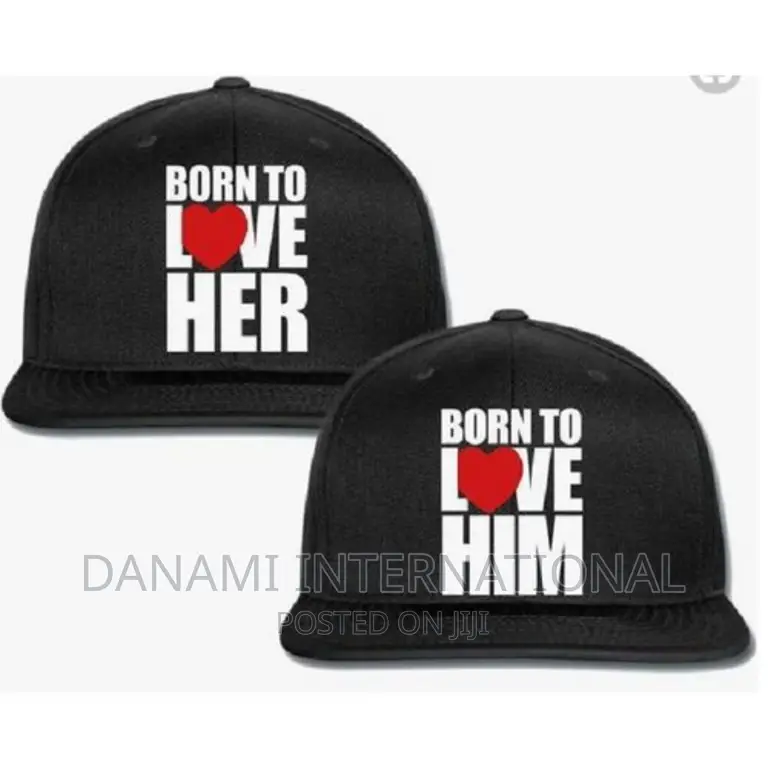 Danami Born to Love Her Born to Love Him Couple Snapback Cap