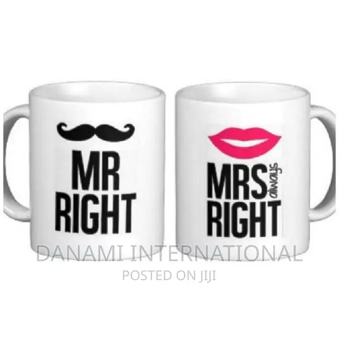 Danami Couple Mr Right Mrs Always Right Printed Mugs