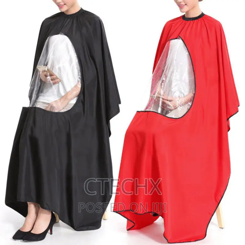 Waterproof See-Through Barber/Hairdresser Cloth Cover