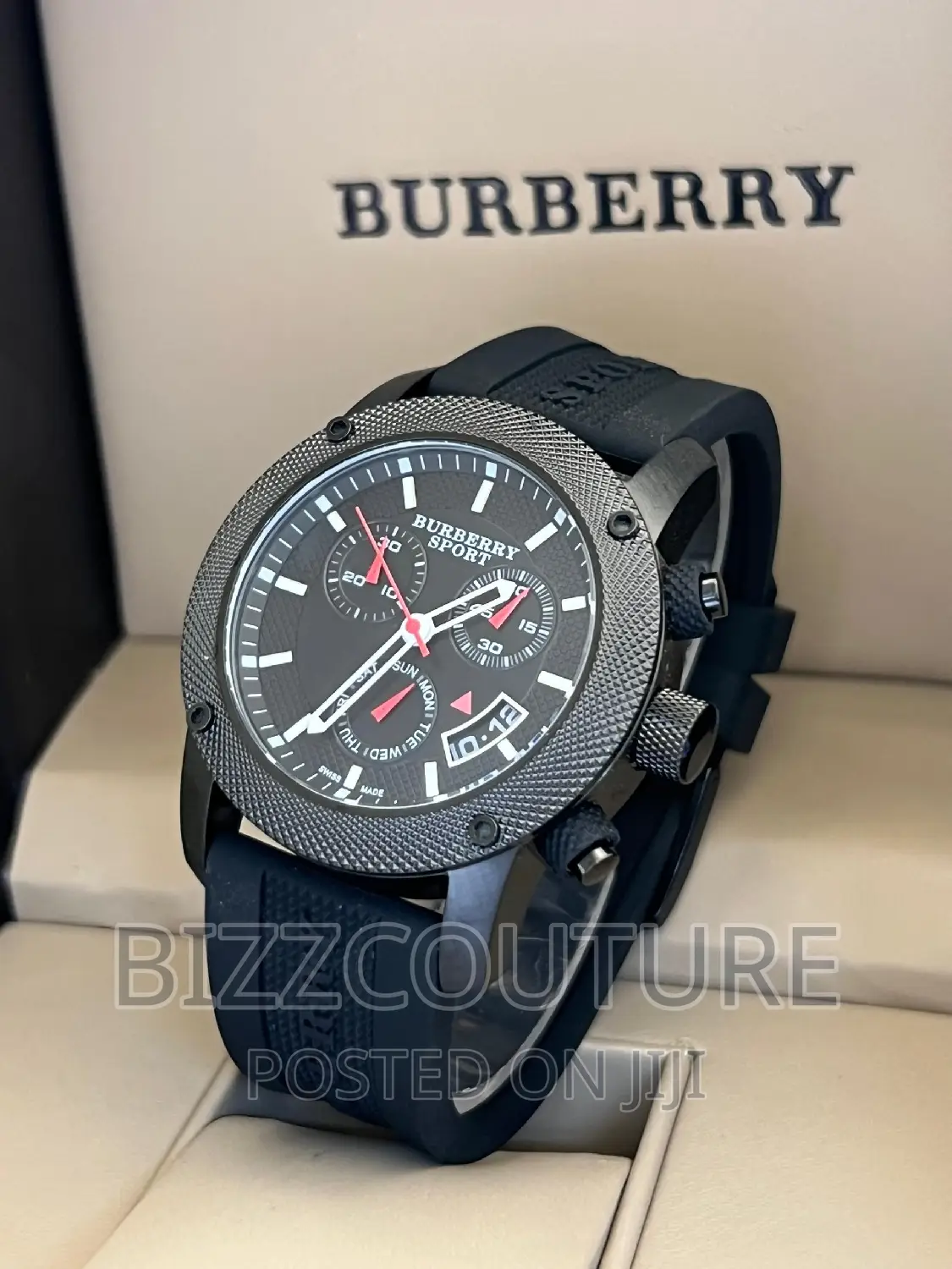 Original BURBERRY Rubber Strap Watch Available in Store