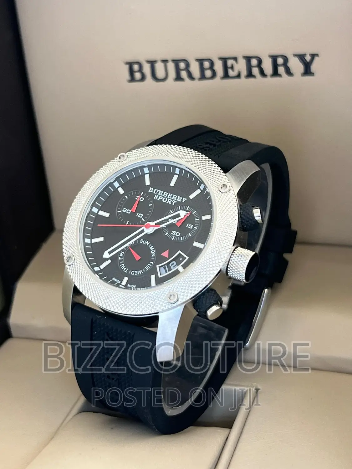 Original BURBERRY Rubber Strap Watch Available in Store