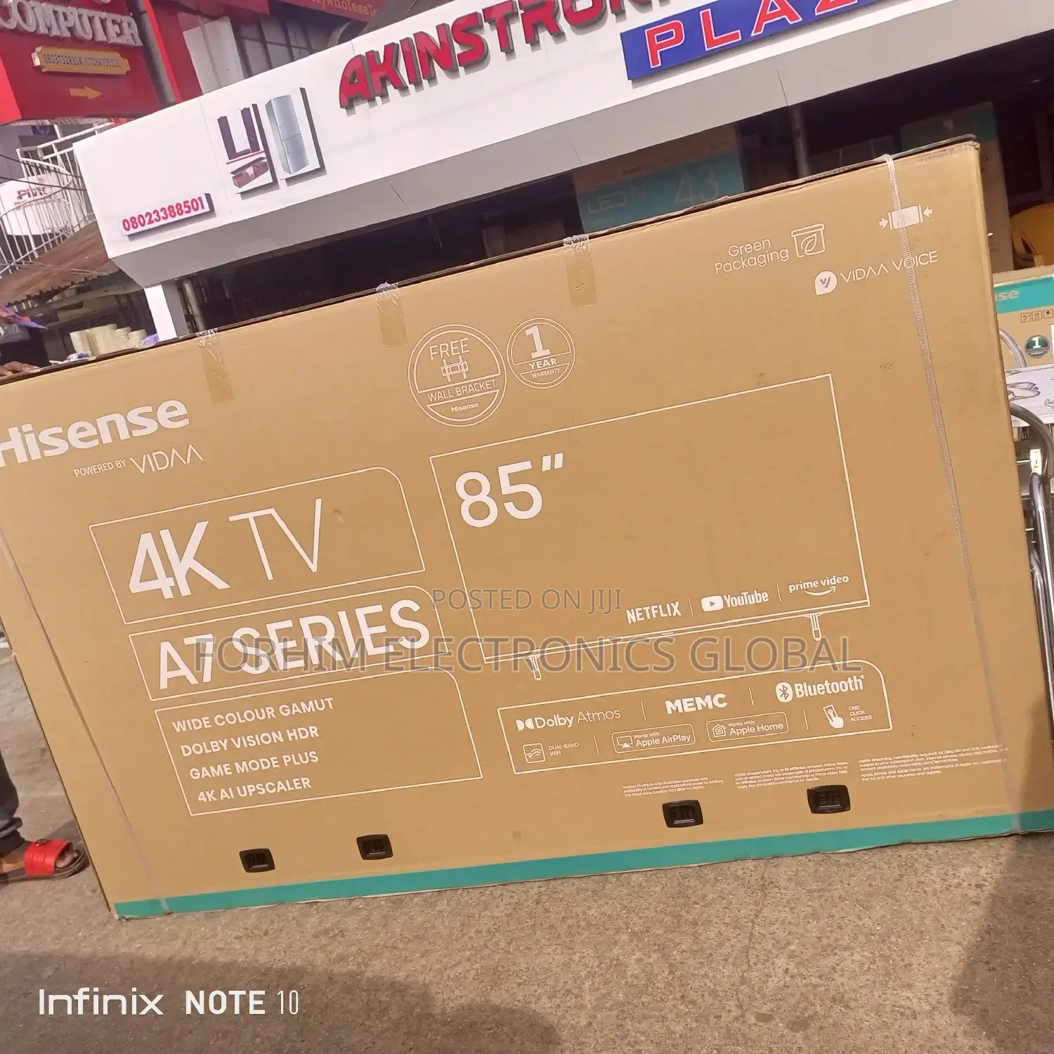 Hisense 85 Inches A7k Series Uhd Tv
