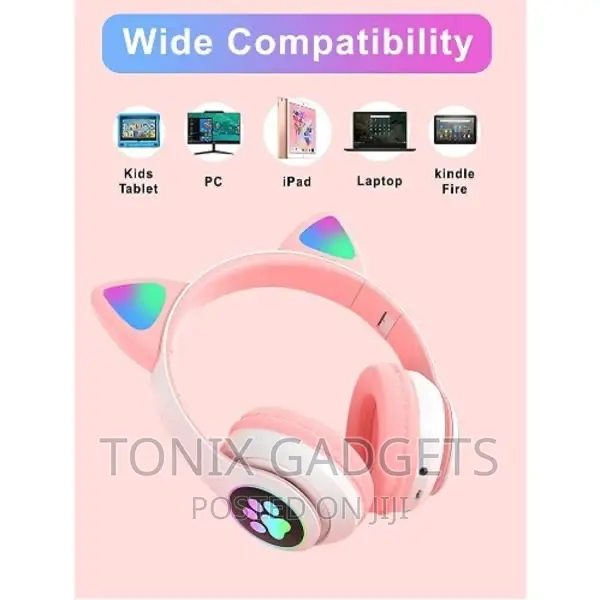 Glowing Wireless Cat Ear Headphones