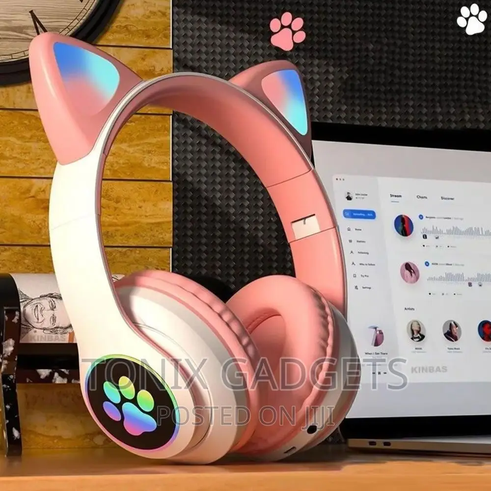 Glowing Wireless Cat Ear Headphones