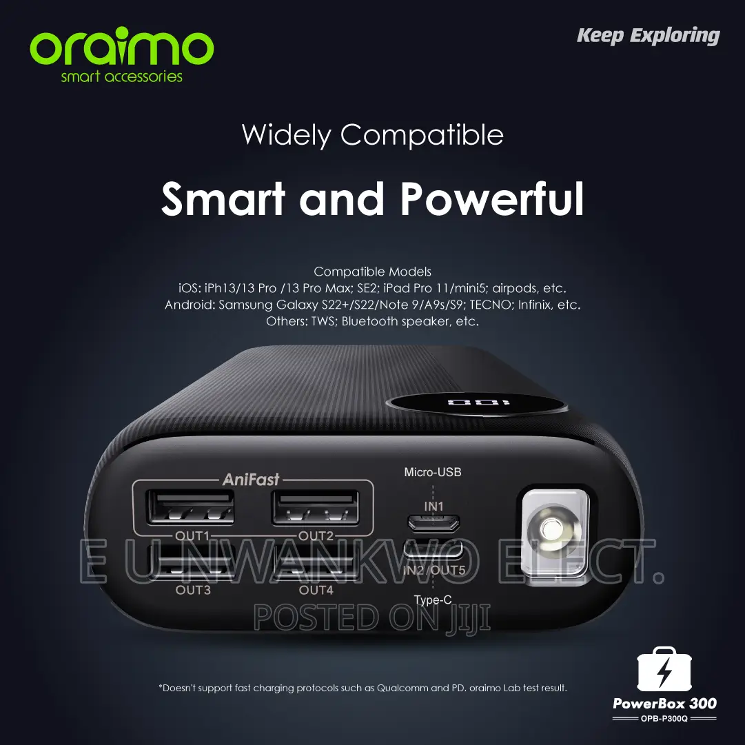 Oraimo Anifast 30000mah Powerbank