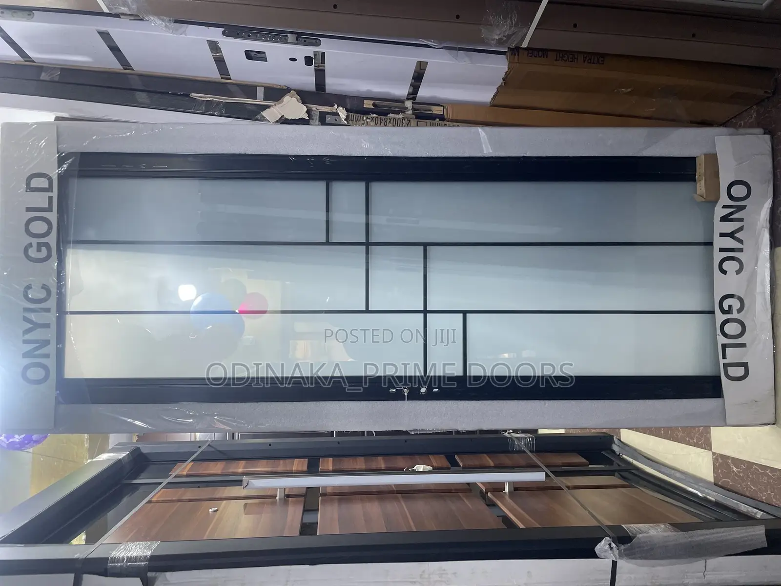 2.1 by 750 Double Glass Antitrust Toilet Door