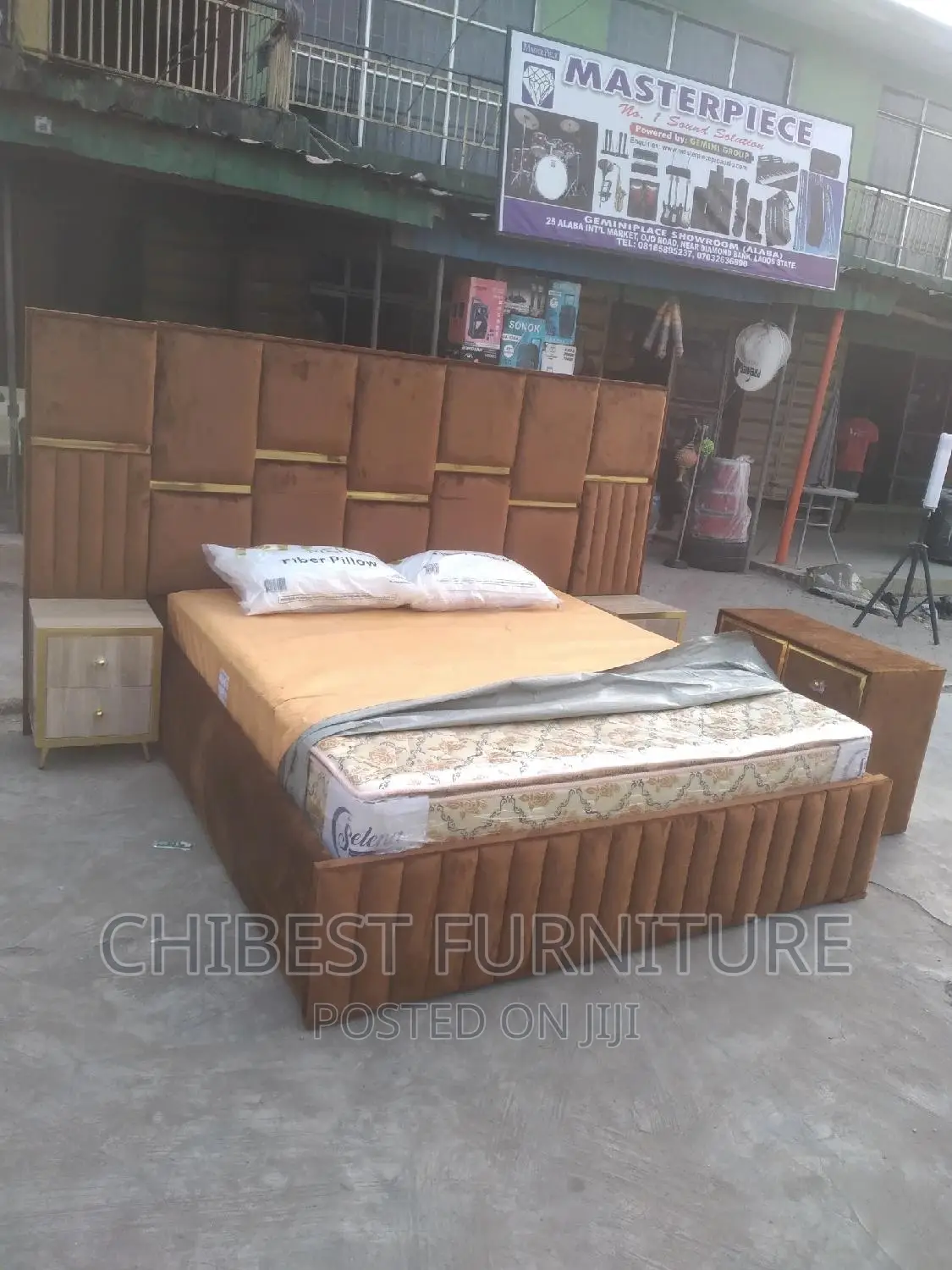 Quality 6by6 Complete Set of Ulphostery Padded Bed Frame