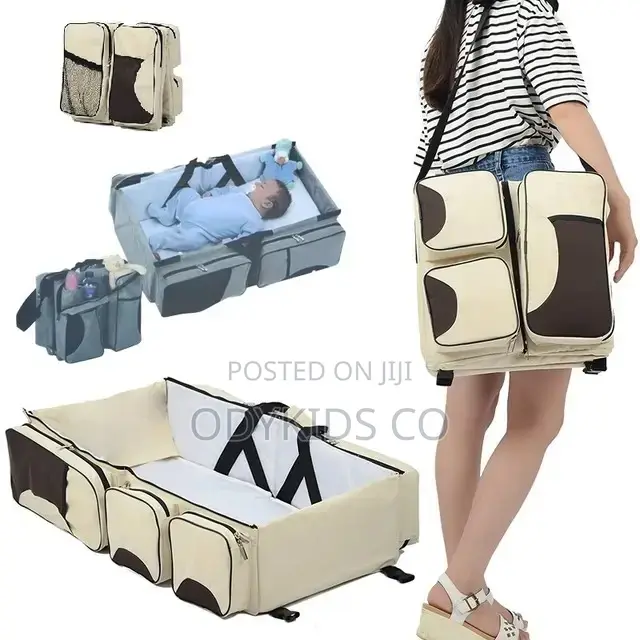Portable Foldable Multifunctional Bed ,Bag 3 in 1 Diaper Bag